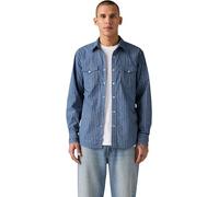 Levi’s Homme Chemise Western Barstow avec Col à Pointe, Regular Fit, Bleu (Bjorn Geo Stripe Est), L