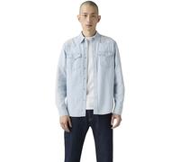 Levi’s Homme Chemise Western Classic en Coton avec Boutons-Pression, Bleu (Evergreen Lt Chambray), L