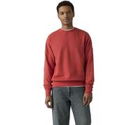 Levi’s Homme Sweatshirt à col Rond, Relaxed Fit, Rouge (Garment Dye Jalapeno), L