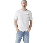 Levi’s Homme T-Shirt Graphic Crewneck Tee en Coton avec Motif, Blanc (Brin Music Inspired), L