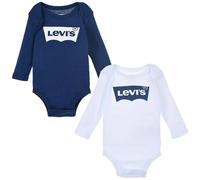 Levi's Kids Lhn Ls 2Pk Batwing Bodysuit Set Mixte, Estate Bleu, 6-12 Mois