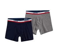 Levi's Boxers Sportswear Logo – Lot de 2 – Gris chiné – Garçon L
