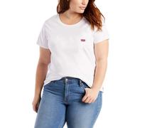 Levi's Plus Size The Perfect Tee T-Shirt Femme, White +, 4XL