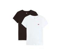 Levi's Essential SS Tee Lot de 2 t-Shirts Blanc, Lot de 2 t-Shirts White + &, L