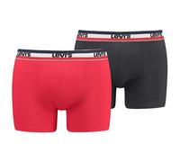 Levi's Boxers 701223908 Lot de 2 Rouge/Noir Taille S Homme