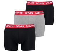 Levi's Lot de 3 Boxers pour Homme avec Logo Repeat, Combo Noir/Gris, M