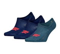 Levi's Footie Chaussettes, Durable Bleu Marine, 43/46 (Lot de 3) Mixte