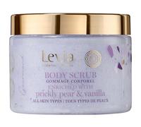 Levia Gommage Corporel Gourmand Vanille & Huile de Figue de Barbarie Anti-Rides & Raffermissant Exfoliant & Lissant pour Corps et Visage 350 ml