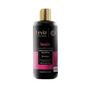 Levia | Shampoing Fortifiant Kératine | Lisse et Renforce l'Écaille | Cheveux Nourrit, Soyeux et Brillant | Prévient la Casse | Tous Types de Cheveux | 500ml