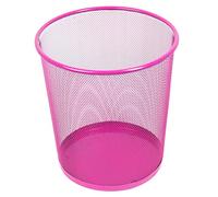Leviatan Corbeille à Papier en Treillis Métallique | Poubelle de Bureau Poubelle à Papier | Parfait pour la Maison, le Bureau ou L'école | 266 x 218 x 280 mm, 12 L | Rose
