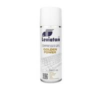 LEVIATAN GOLDEN POWER Nettoyant à Air Comprimé 400 ml - Dépoussiérant pour Électronique, Clavier, PC, Appareil Photo - avec Buse de Précision
