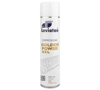 LEVIATAN GOLDEN POWER Nettoyant à Air Comprimé 600 ml - Dépoussiérant pour Électronique, Clavier, PC, Appareil Photo - avec Buse de Précision