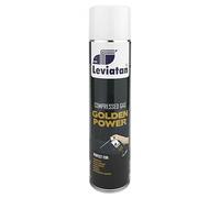 LEVIATAN Golden Power Spray à Air Comprimé 600 ml Purificateur D'air Comprimé Parfait pour le Nettoyage du Clavier et de L'ordinateur Très Pratique