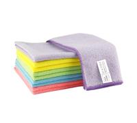 Leviatan Lot de 10 Chiffons en Microfibre | Réutilisable et Multifonctionnel | Très Absorbant | Pour une Utilisation dans la Cuisine la Salle de Bain et la Voiture | 40 x 40 cm | Couleurs Mixtes