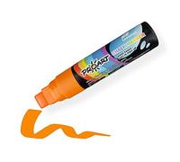 LEVIATAN | Stylos à Craie | Pour Tableau Noir Lavable | Stylo à Craie Essuyable à Sec et Humide | Marqueur Craie | 15 mm | Marqueurs à Craie Pour Tableau | 28 g - Orange