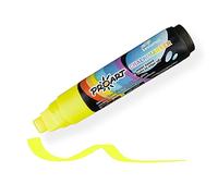 LEVIATAN Stylos à Craie | Pour Tableau Noir Lavable | Stylo à Craie Essuyable à Sec et Humide | Marqueur Craie | 10 mm | Marqueurs à Craie Pour Tableau | 15 g - Jaune