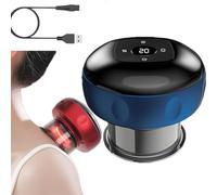 Levide Ventouse de massage thérapeutique intelligente, 5 en 1 réglable, 12 niveaux, Gua Sha, outil de grattage, soulage les douleurs du cou, des épaules, du dos, améliore la circulation sanguine