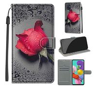 LeviDo Coque Compatible pour Oppo A54 5G/A74 5G/A93 5G/A93S 5G Étui Silicone PU Cuir Magnetique Clapet Rabat Support Motif Drôle Portefeuille Kickstand Bumper Housse Cover, Rose