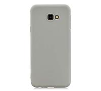 LeviDo Coque Compatible pour Samsung Galaxy J4+/J4 Plus 2018 Étui Silicone Ultra Mince TPU Gel Souple Bumper Fine One Piece Housse Design Antichoc Bonbons Couleurs Case Cover, Gris