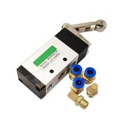 Levier à rouleau MV-09, 2 positions, roue de défilement 5 voies, vanne mécanique MV522R, entrée d'air 1/4 ", échappement 1/8"(PC 6mm Fittings)