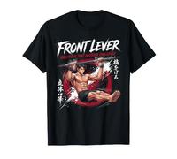 Levier Avant Calisthenics Anime Gym Workout Design T-Shirt