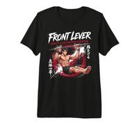 Levier Avant Calisthenics Anime Gym Workout Design T-Shirt Haut de Gamme