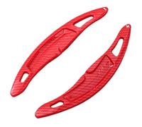 Levier Changement Vitesse Voiture Compatible Avec Pour Panamera Pour Macan Pour Cayenne 911 718 Pour Spyder 918 Extension Palette Volant Accessoires intérieur(Carbon Red)