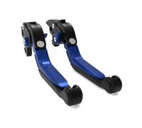 Levier d Embrayage pour Moto pour SLR 650 1997-1998 Leviers d'embrayage | FX 650 Pour Vigor 1999-2000 Leviers D'embrayage De Frein Extensibles Pliants Réglables Pour Moto(Black blue)