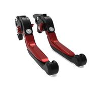 Levier d Embrayage pour Moto pour SLR 650 1997-1998 Leviers d'embrayage | FX 650 Pour Vigor 1999-2000 Leviers D'embrayage De Frein Extensibles Pliants Réglables Pour Moto(Black red)