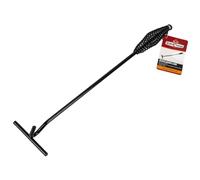 Levier de barbecue en fonte avec poignée en spirale - Longueur : 45 cm