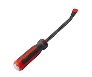 Levier de Biche Avec Poignée, Pied-De-Biche en Acier Au Vanadium Robuste pour Retirer Le Ciseau, Outil de Démontage de Pneu Avec Poignée Ergonomique, pour Voiture/Moto D’Atelier de Garage (12 Pouces)