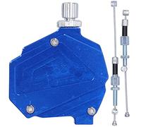 Levier de câble d’embrayage pour cascade en moto, levier d’embrayage à tirage facile en aluminium CNC pour motos tout-terrain et motos, avec résistance réduite, montage universel (Un (bleu))