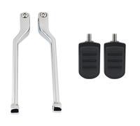Levier de Changement de Vitesse Avant et arrière, Repose-Pieds, pédale, Accessoires de Moto compatibles avec Touring 1988-2024 Road King Softail FL(Black Set)
