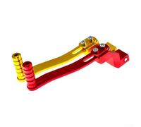 Levier de changement de vitesse de moto fabriqué en alliage d'aluminium usiné CNC et processus de traitement thermique pour une performance fiable et durable (orange)