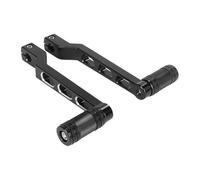Levier de Changement de Vitesse de Moto Sélecteur de vitesse en aluminium CNC pour moto, repose-pieds, sélecteur talon-pointe, pédales pour Touring, Road Glide, pour Street, Trike, FL Softail(Black)