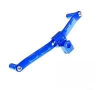 Levier de changement de vitesse double usiné CNC pour motos avec construction en aluminium traité thermiquement pour une performance robuste et légère (bleu)