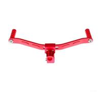 Levier de changement de vitesse double usiné CNC pour motos avec construction en aluminium traité thermiquement pour une performance robuste et légère (argenté)