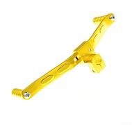 Levier de changement de vitesse double usiné CNC pour motos avec construction en aluminium traité thermiquement pour une performance robuste et légère (doré)