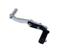 Levier de Changement de Vitesse réglable en Aluminium CNC for Moto, Levier de Changement de Vitesse Tout-Terrain, VTT, démarreur à Pied(Silver)