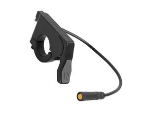 Levier de commande d ' accélérateur pouce pour vélo électrique, pince de guidon de 22 mm, connecteur rond, pièce d ' accélérateur noire pour la configuration des déplacements et les mises à niveau