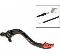 Levier de frein arrière RFX Pro ST (anodisé dur noir/orange) - compatible KTM SX/EXC250