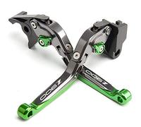 Levier de Frein de Moto CNC Ajustable Pliable de Frein de Moto d'embrayage de Frein de Moto pour Kawasaki Z900 Z650 2017-2021 2018 2019 2020 (Couleur : Vert, Size : Z900)