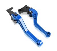Levier de Frein de Moto for Yamaha Short&Long Adjustable Brake Clutch Levers Motorcycle Handles Lever(Short Blue)