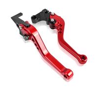 Levier de Frein de Moto for Yamaha Short&Long Adjustable Brake Clutch Levers Motorcycle Handles Lever(Short Red)