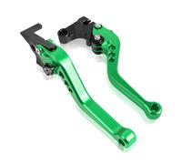 Levier de Frein de Moto for Yamaha Short&Long Adjustable Brake Clutch Levers Motorcycle Handles Lever(Short Green)