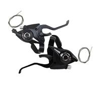 Levier De Frein De Vélo 1 Paire De Manettes De Vitesse De Vélo De Montagne 24 Vitesses Gauche Droite Levier De Frein Ensemble De Leviers De Vitesse En Alliage D'aluminium Guidon De Frein V Pour Vélo D