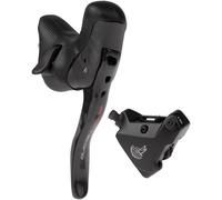Campagnolo Super Record Hydraulic Eps Left Brake Lever With Shifter 140 Mm Gris 2s Black