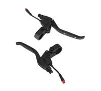 Levier de frein en alliage d'aluminium pour Kukirin G2 Pro et pour scooter électrique G2max - Paire gauche et droite - Noir - Robuste - Action de freinage fluide (gauche et droite)
