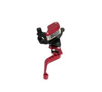 Levier De Frein Et D'embrayage 7/8 "CNC Moto Double Frein Hydraulique Embrayage Maître-cylindre Réservoir Levier Adapté 50cc-300cc Sport Vélo Rue(Red right)