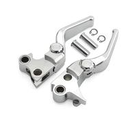 Levier de frein et d'embrayage de moto, pour Dyna, pour Street Fat Bob FXDB FXDF Softail Sportster XL Touring Road King Electra Glide Levier d'embrayage et de frein hydraulique(Chrome-short)